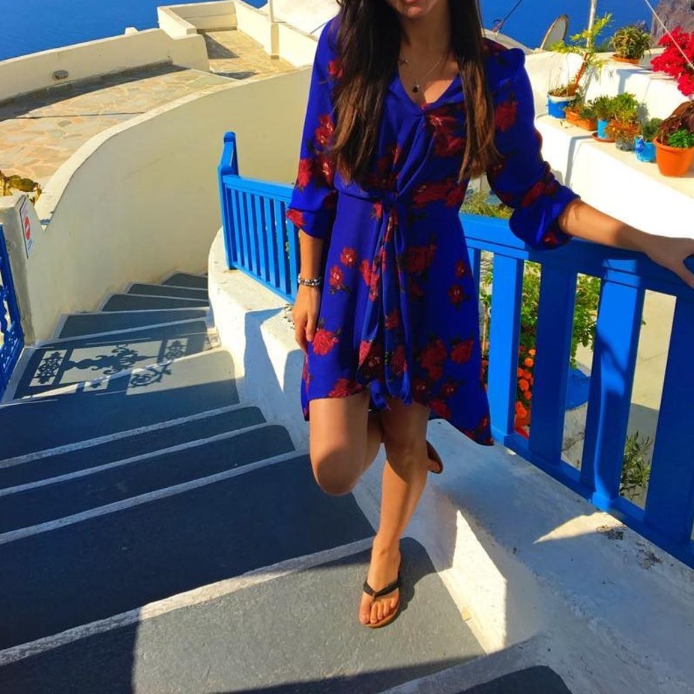 Floral dress xs